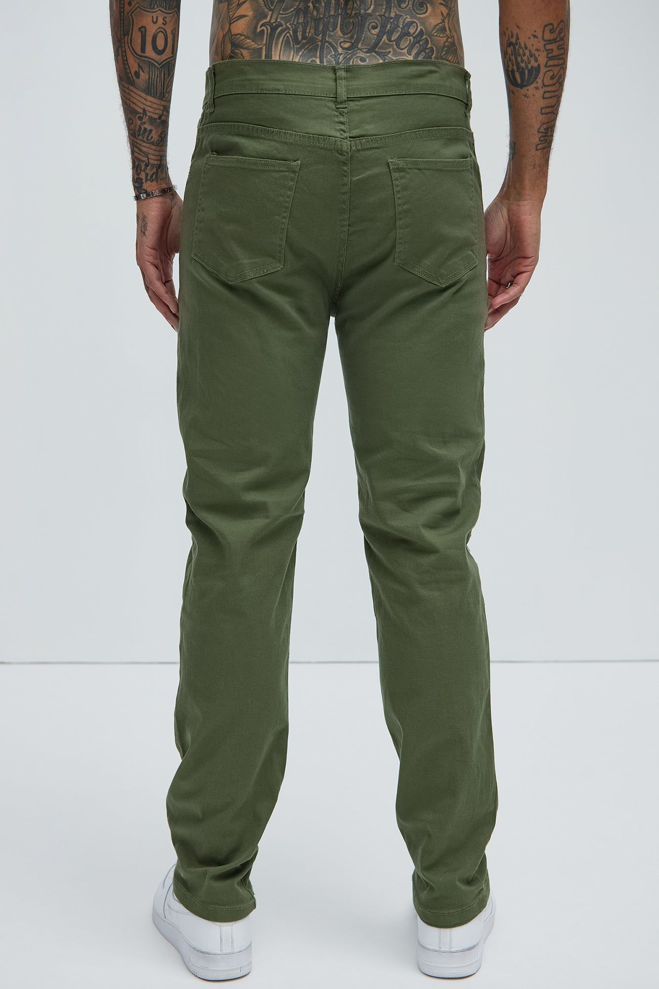 Give Me That Panel Straight Pants - Olive sold by Fashion Nova product image thumbnail 3