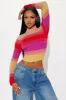 Mi Amore Sweater - Pink/combo sold by Fashion Nova