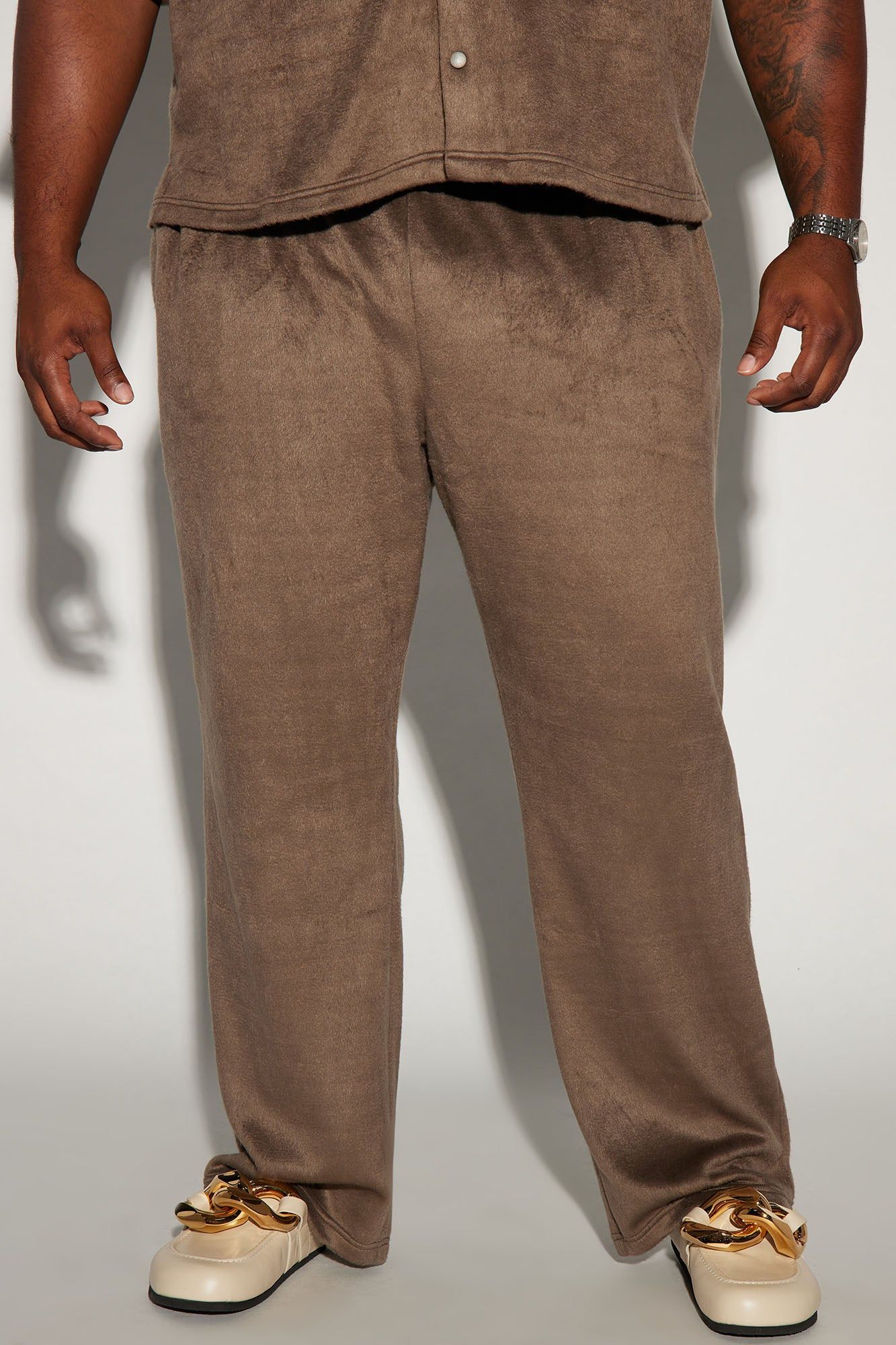 Feel The Mood Straight Pants - Brown sold by Fashion Nova product image thumbnail 3