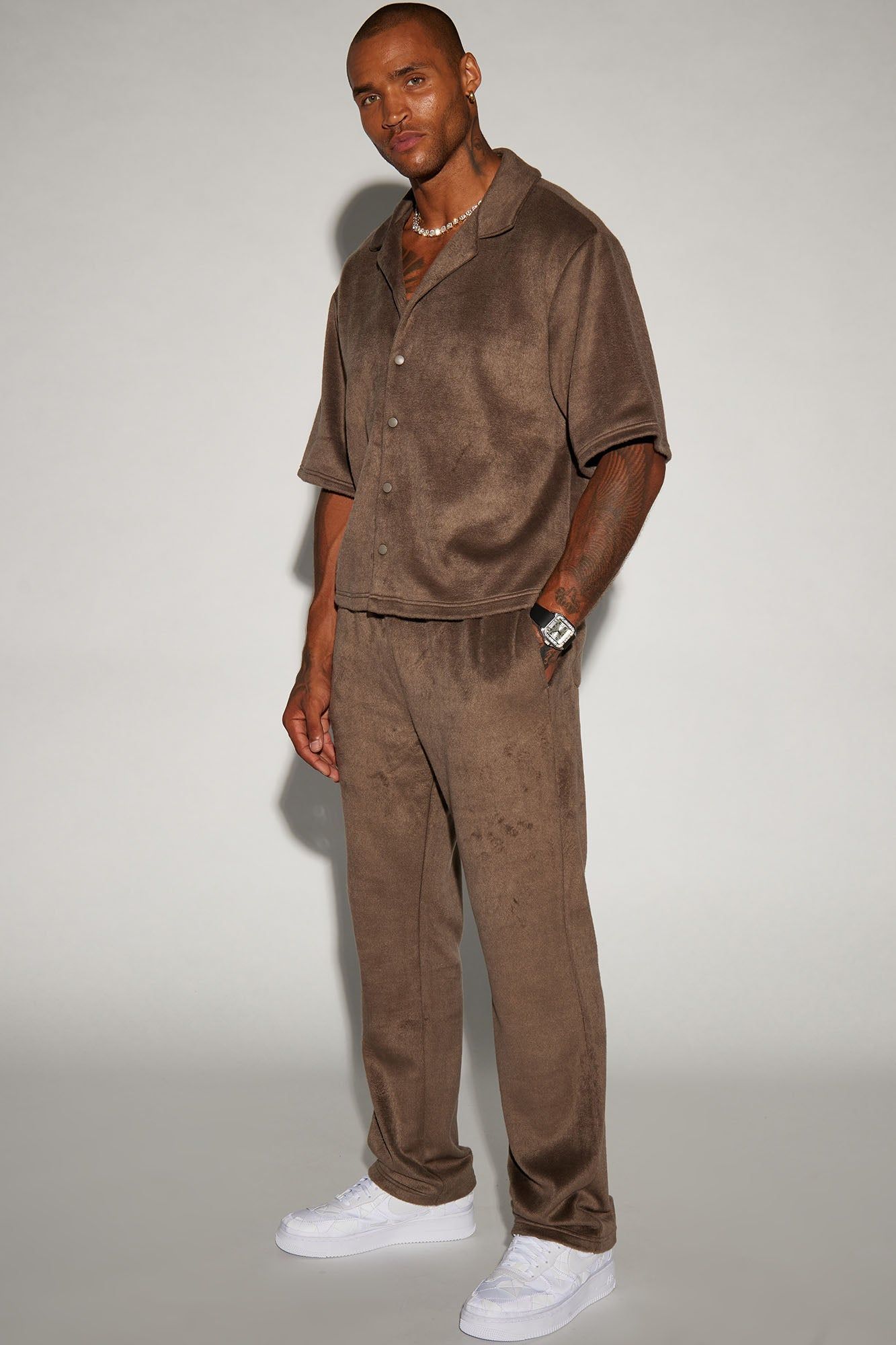 Feel The Mood Straight Pants - Brown sold by Fashion Nova product image thumbnail 2
