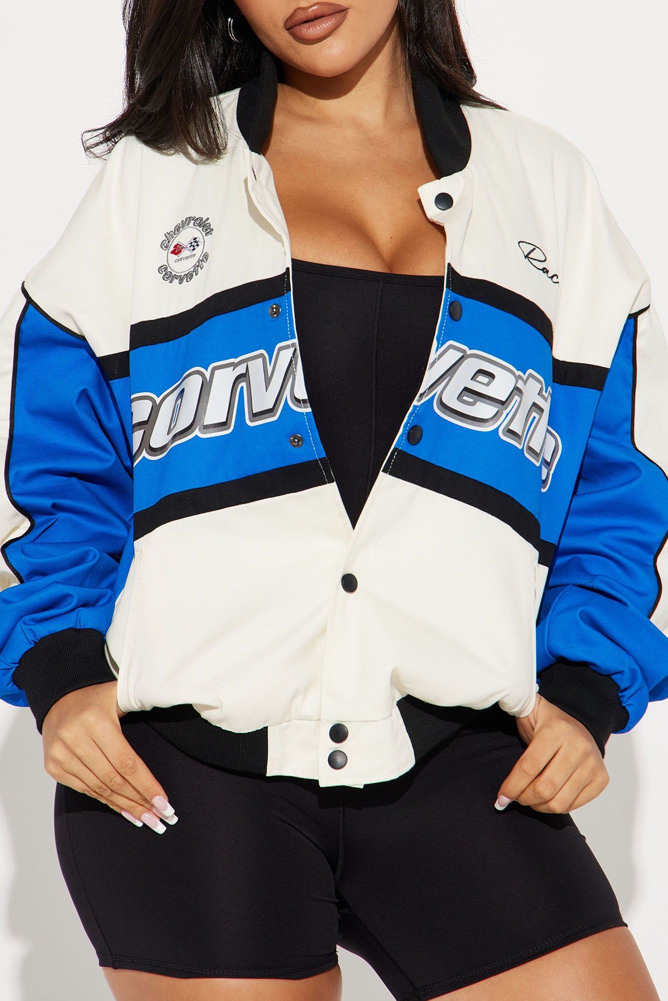 Corvette Bomber Jacket - Blue/combo sold by Fashion Nova product image thumbnail 3