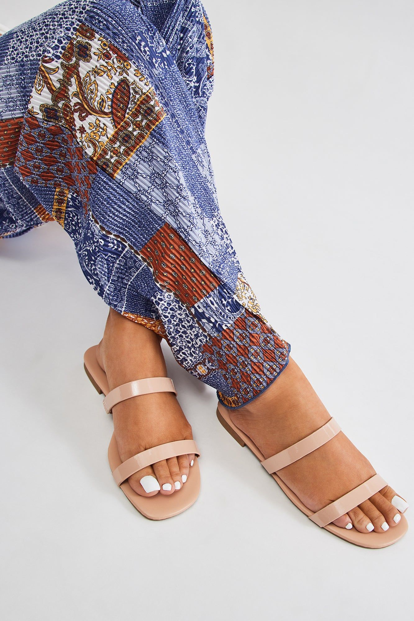 Nikkie Flat Sandals - Nude sold by Fashion Nova product image thumbnail 2