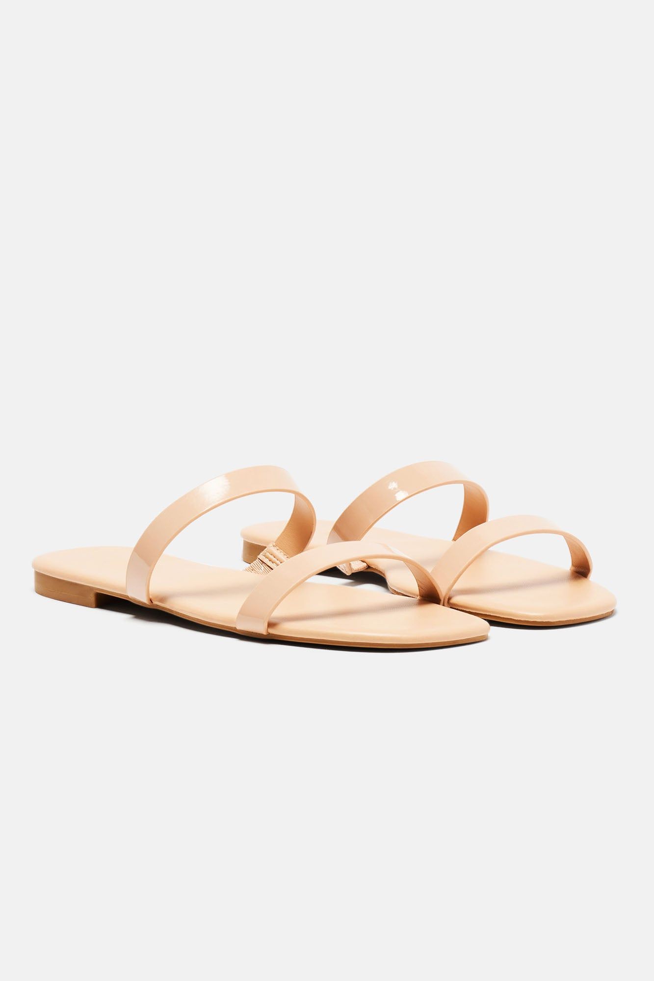 Nikkie Flat Sandals - Nude sold by Fashion Nova