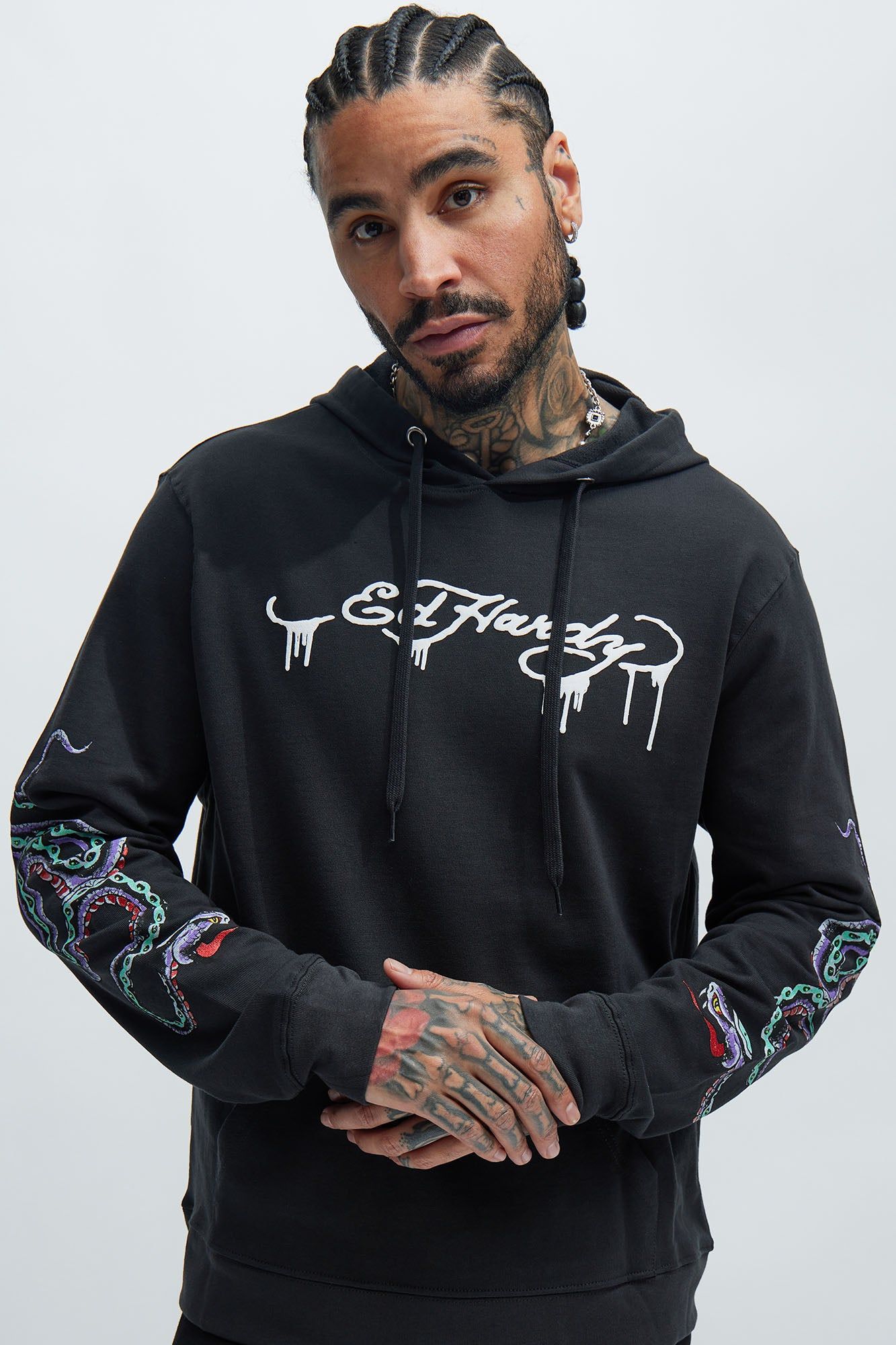 Ed Hardy Snake Hoodie - Black sold by Fashion Nova