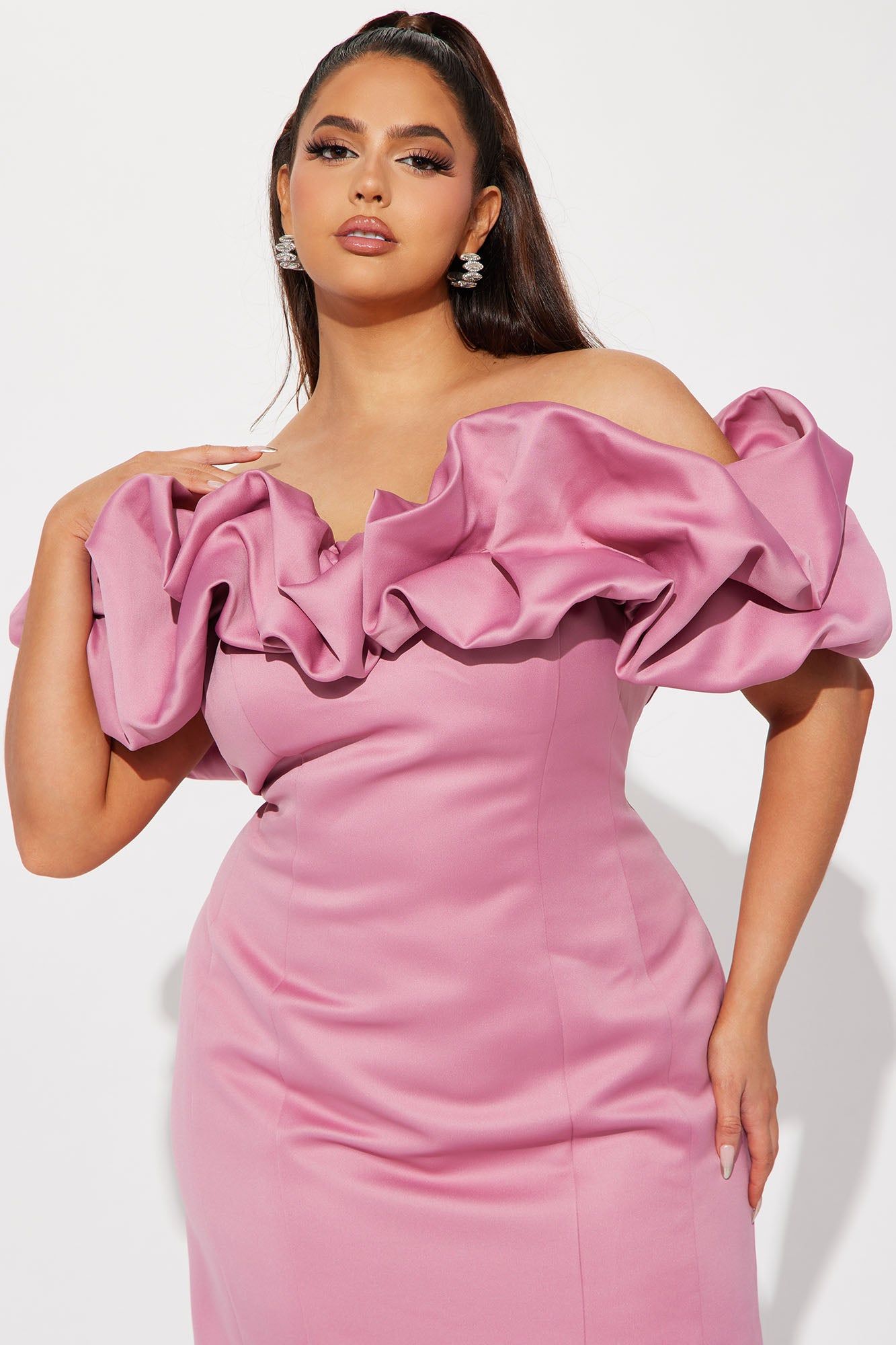 Parisian Nights Midi Dress - Mauve sold by Fashion Nova product image thumbnail 5