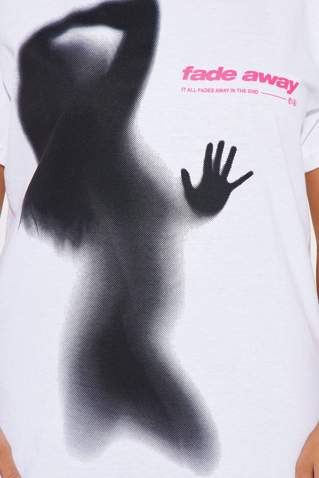 Fade Away Crew Neck Tee - White sold by Fashion Nova product image thumbnail 3