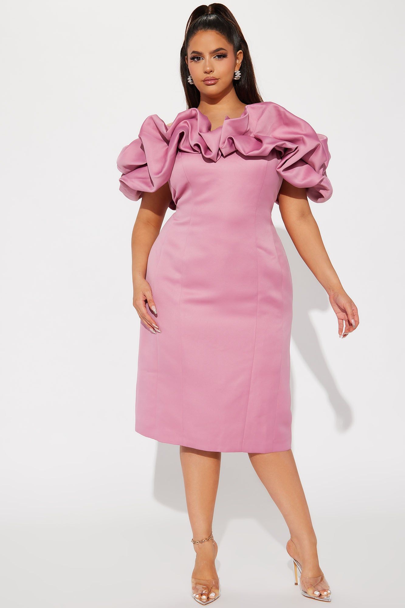 Parisian Nights Midi Dress - Mauve sold by Fashion Nova product image thumbnail 4