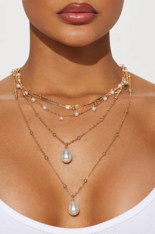 Lili Pearl Layered Necklace - Gold sold by Fashion Nova