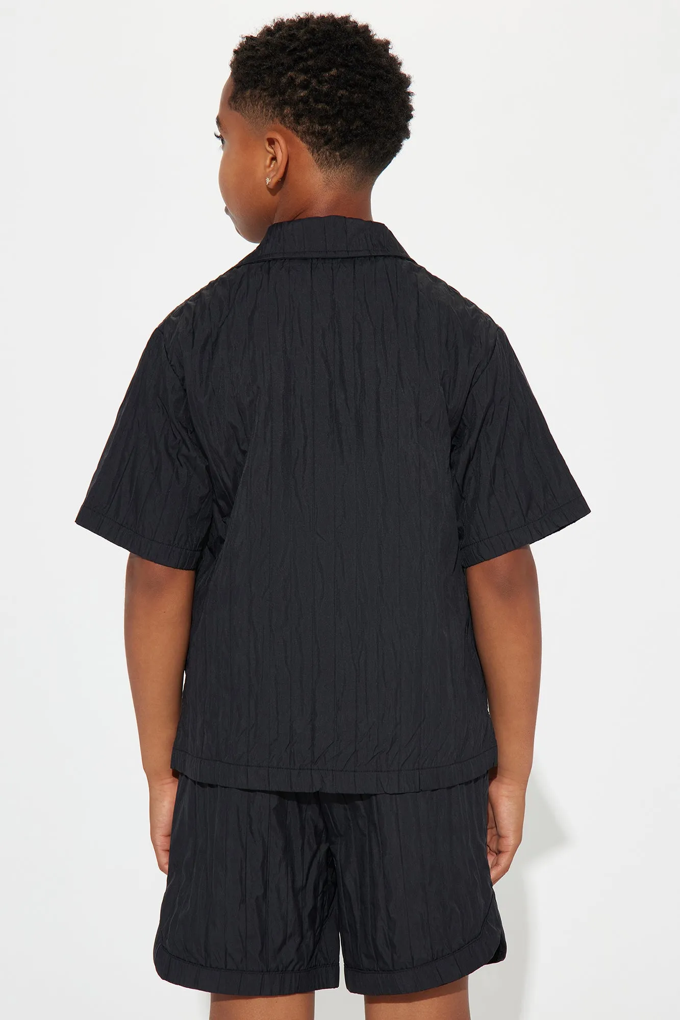 Mini Cavour Crinkled Shirt - Black sold by Fashion Nova product image thumbnail 4