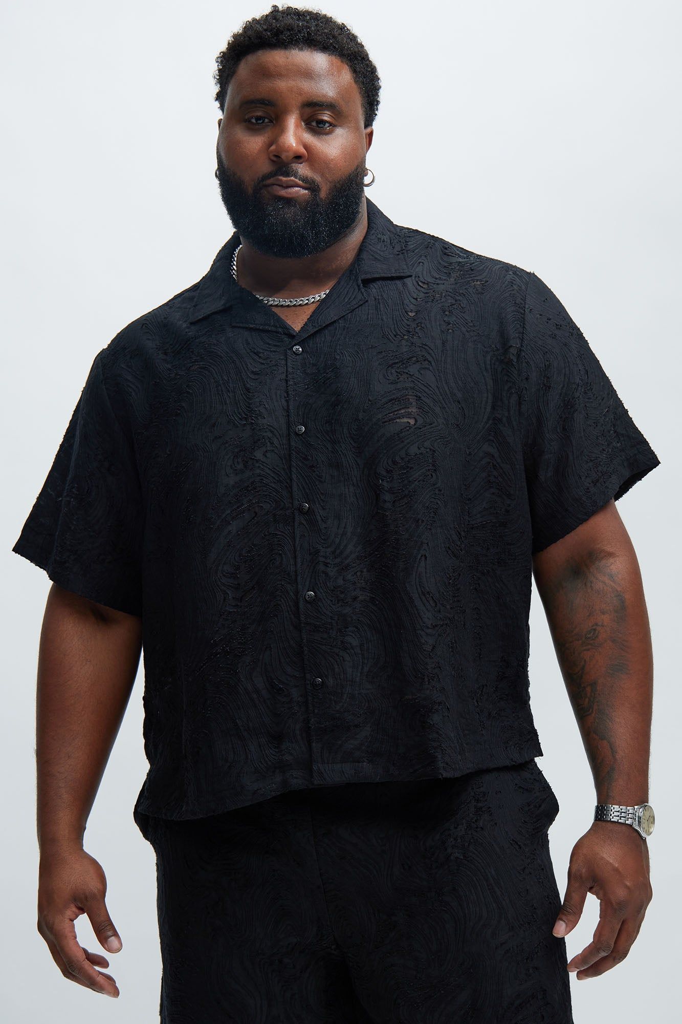 Mirage Textured Shirt - Black sold by Fashion Nova product image thumbnail 5