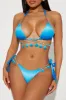 Alessa Shell Ombre 2 Piece Bikini - Blue/combo sold by Fashion Nova