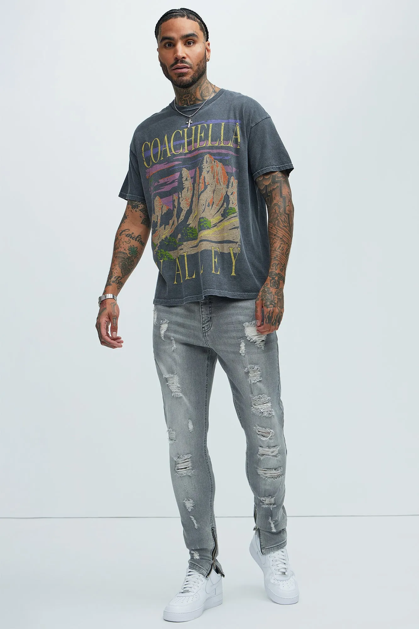 Stay Positive Skinny Jean - Grey sold by Fashion Nova product image thumbnail 4