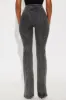 Side Slit Stretch Slim Bootcut Jeans - Black Wash sold by Fashion Nova