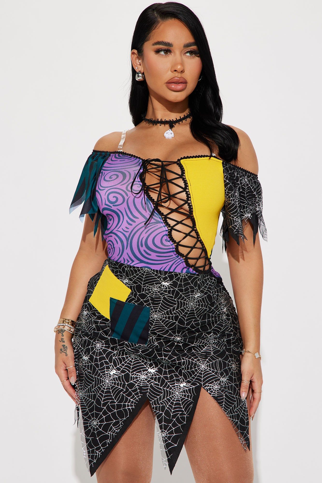 Spooky Ghoulfriend 2 Piece Costume Set - Multi Color sold by Fashion Nova product image thumbnail 2