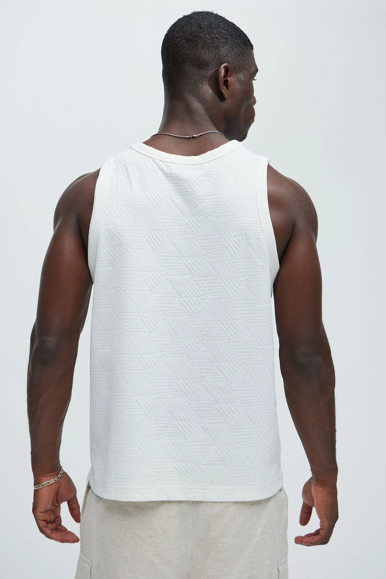 Kodi Textured Tank - White sold by Fashion Nova product image thumbnail 4