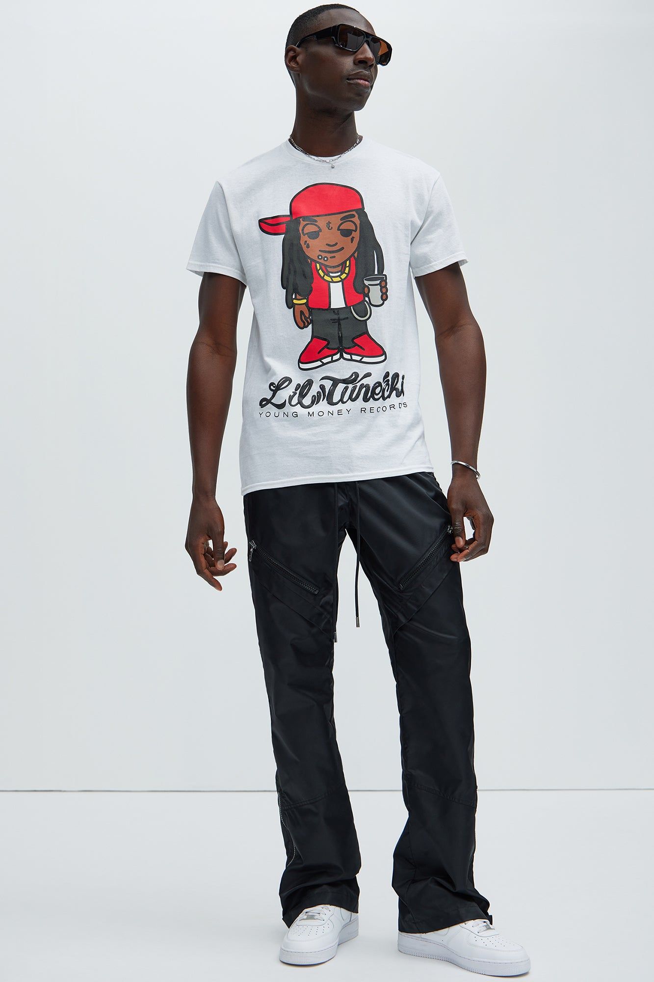 Lil Wayne Tunechi Short Sleeve Tee - White sold by Fashion Nova product image thumbnail 3