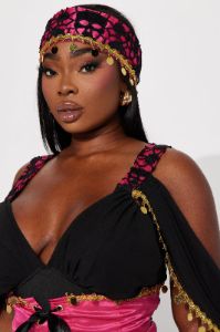 Crystal Ball Fortune Teller 3 Piece Costume Set - Purple/combo sold by Fashion Nova