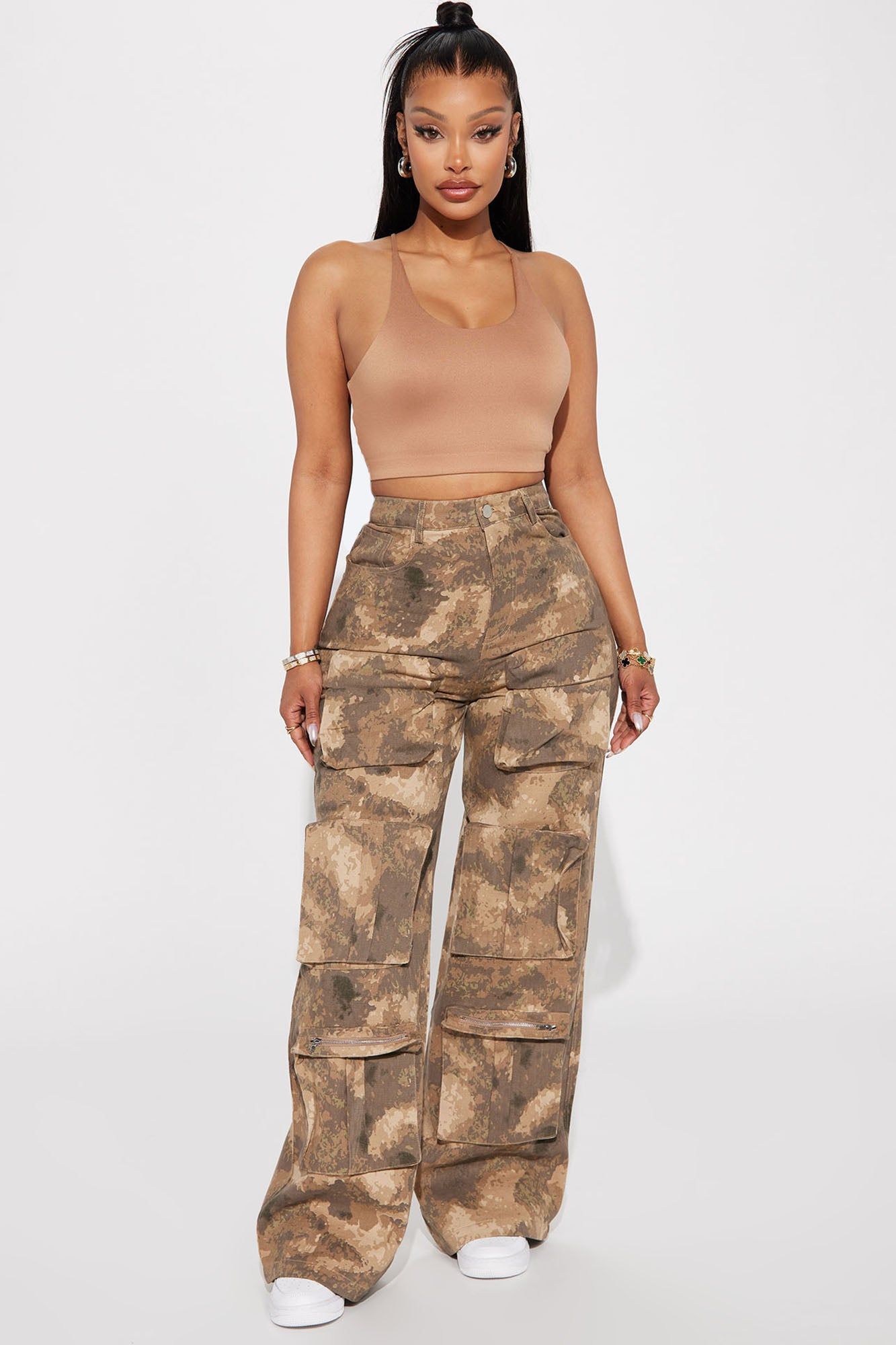 Rita Racerback Double Layered Top - Taupe sold by Fashion Nova product image thumbnail 2