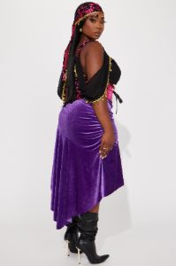 Crystal Ball Fortune Teller 3 Piece Costume Set - Purple/combo sold by Fashion Nova