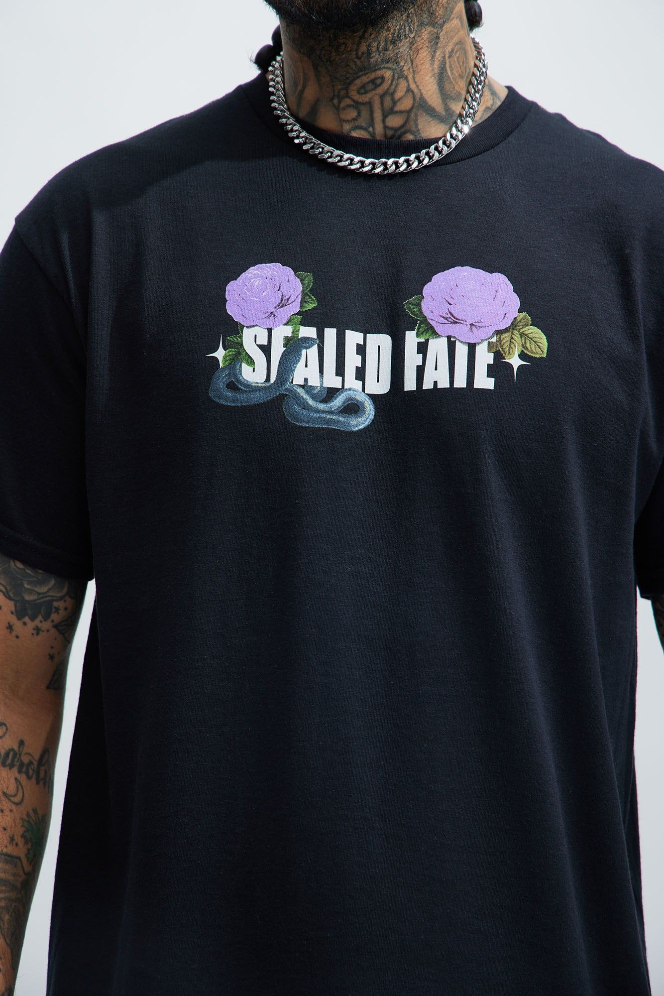 Ominous Fate Short Sleeve Tee - Black sold by Fashion Nova product image thumbnail 3