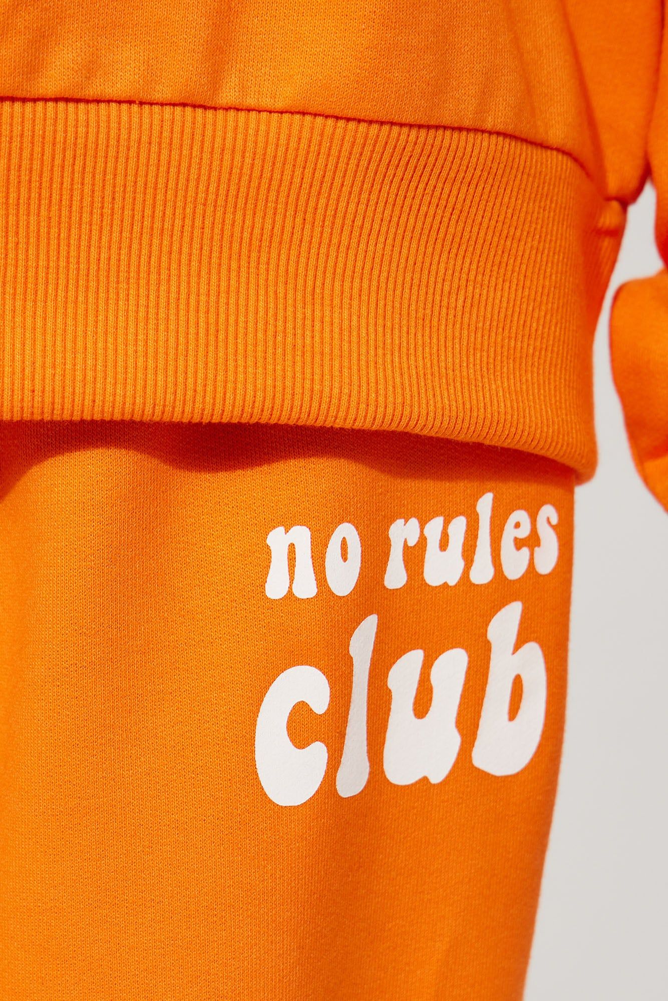 Mini No Rules Club French Terry Jogger Set - Orange sold by Fashion Nova product image thumbnail 3