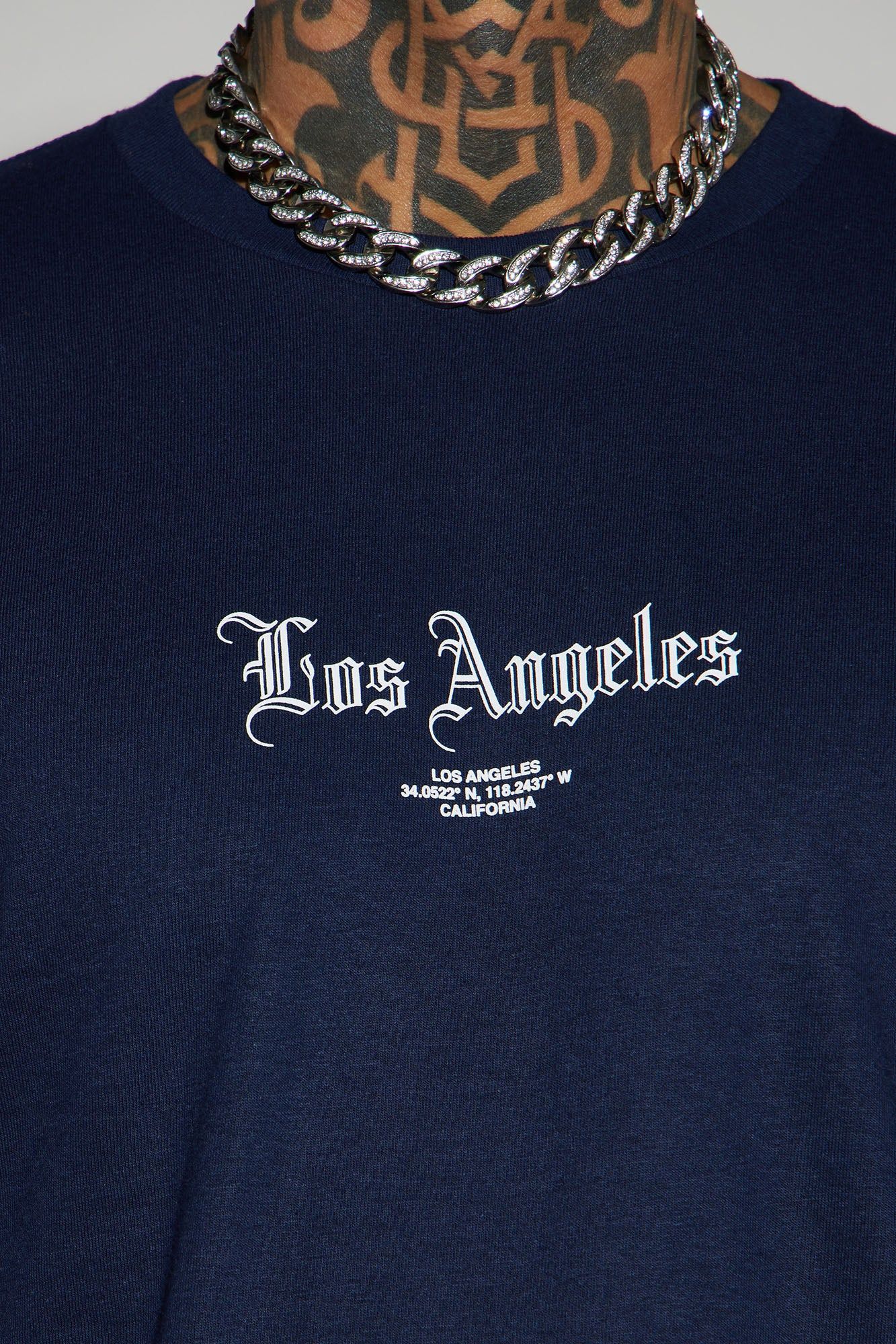 LA Original Short Sleeve Tee - Navy sold by Fashion Nova product image thumbnail 3