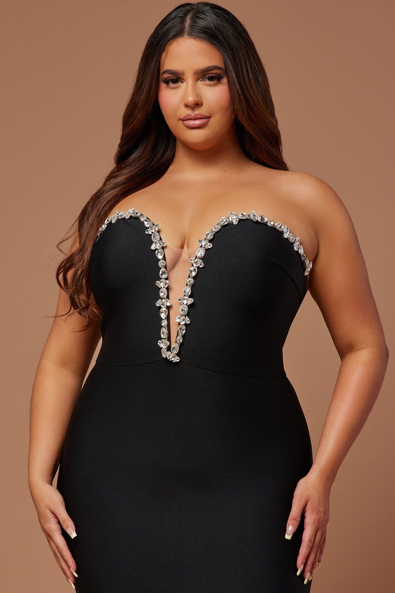 Odessa Embellished Bandage Gown - Black sold by Fashion Nova product image thumbnail 7