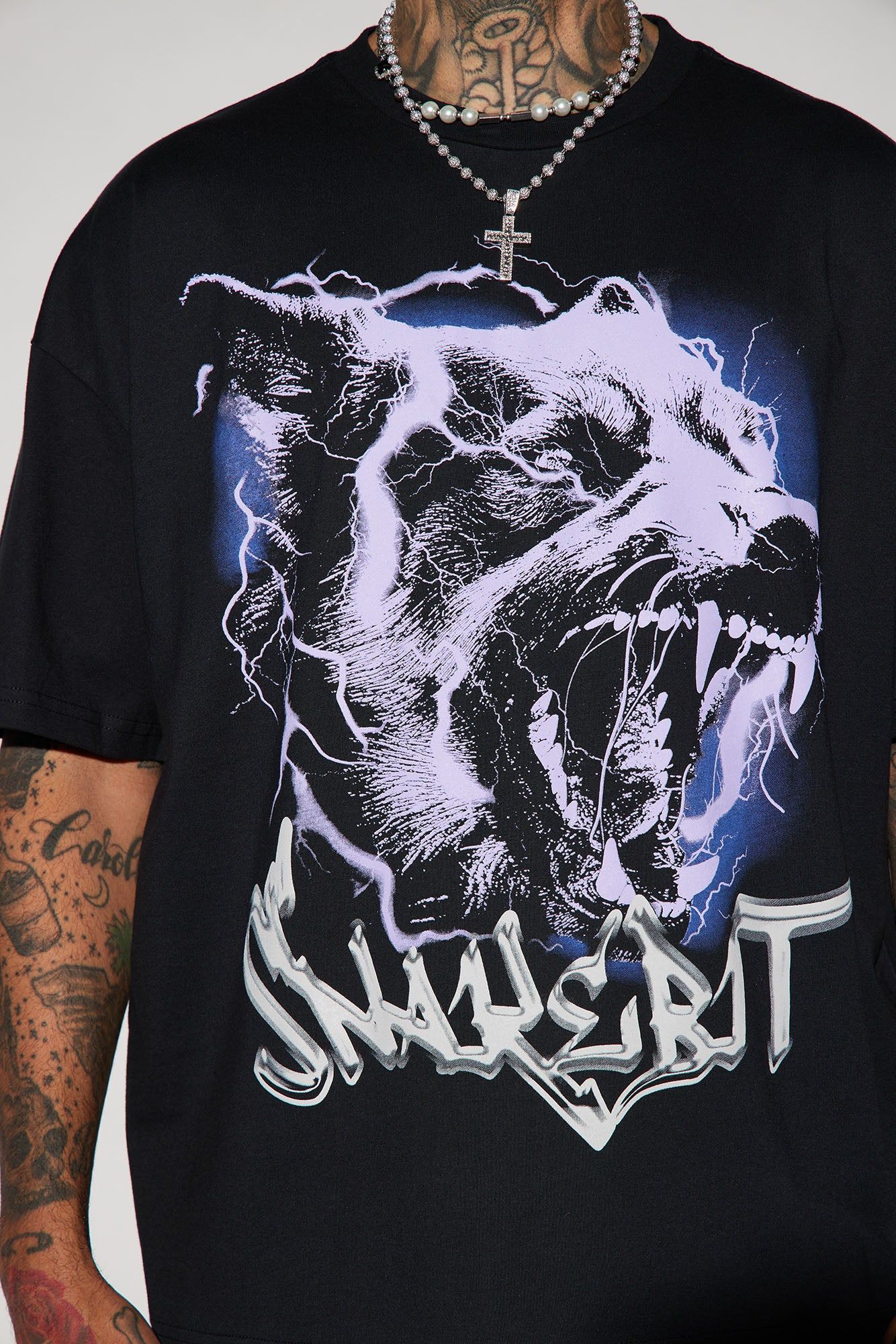 Snakebit Oversized Short Sleeve Tee - Black sold by Fashion Nova product image thumbnail 3