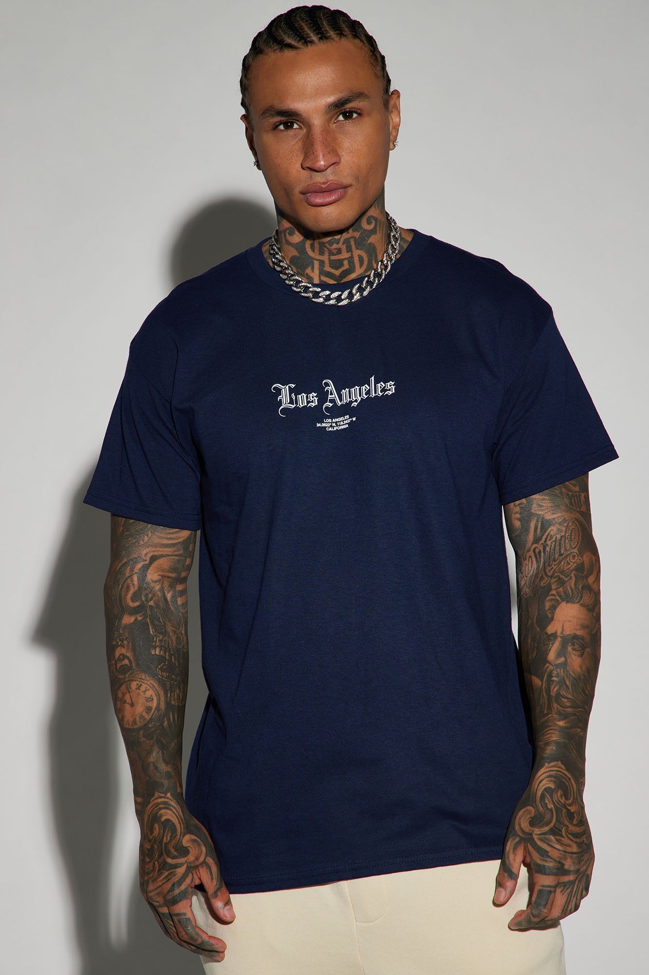 LA Original Short Sleeve Tee - Navy sold by Fashion Nova