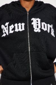 New York Everyday Hustle Hoodie - Black sold by Fashion Nova