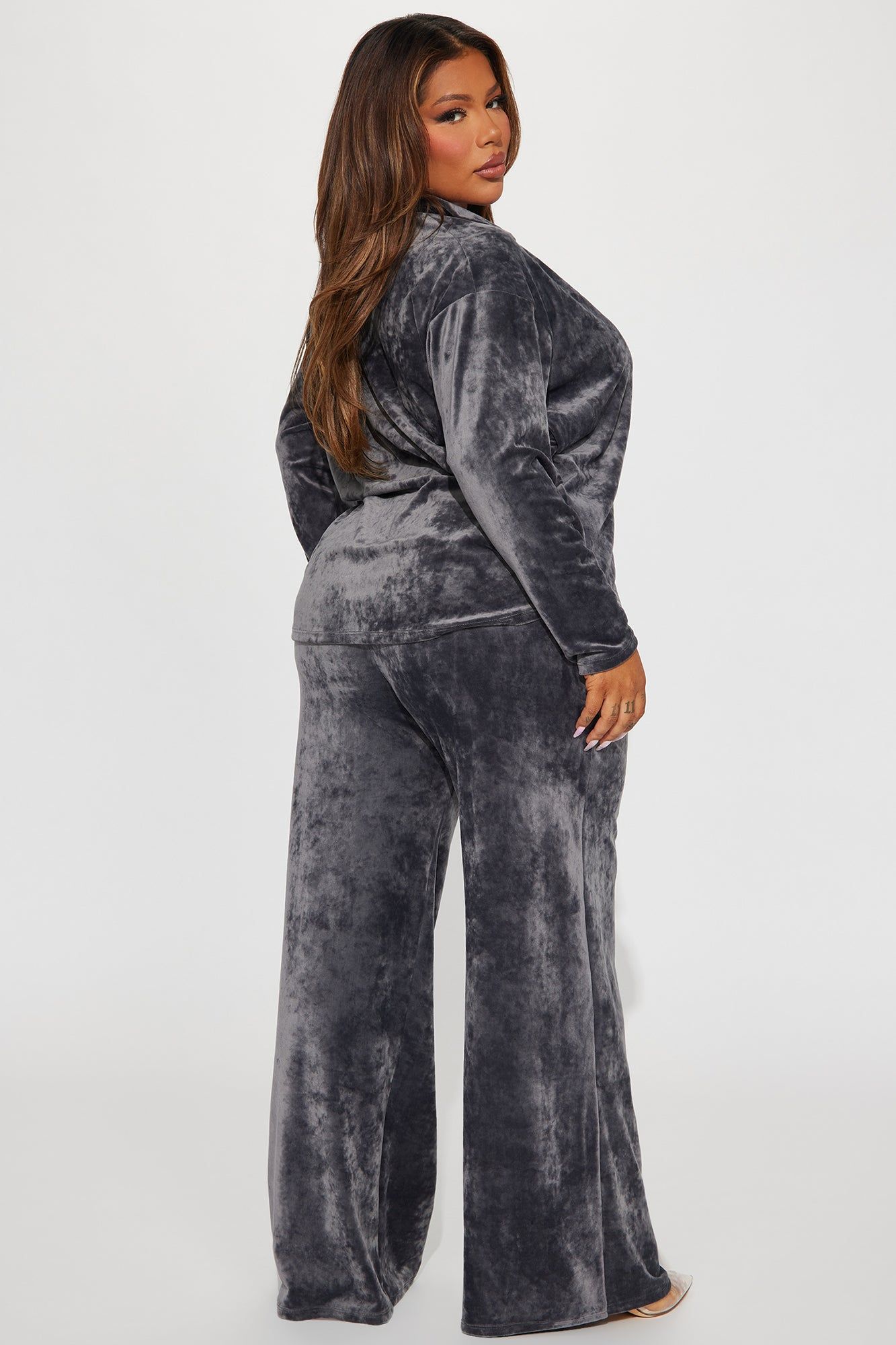 Valery Velour Pant Set - Grey sold by Fashion Nova product image thumbnail 6