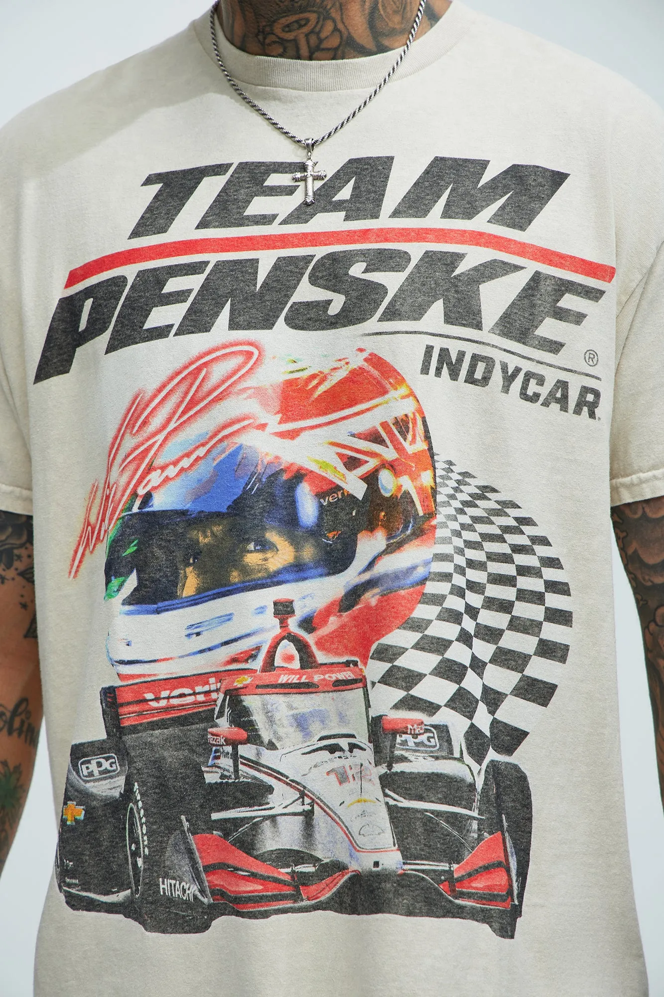 Team Penske Indycar Short Sleeve Tee - Sand sold by Fashion Nova product image thumbnail 3