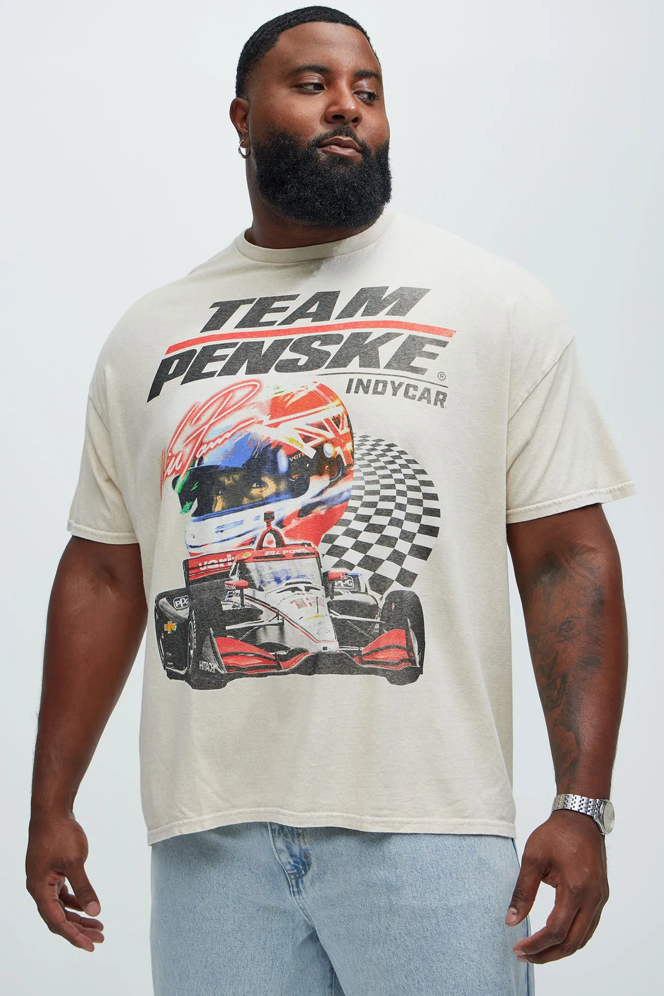 Team Penske Indycar Short Sleeve Tee - Sand sold by Fashion Nova product image thumbnail 4