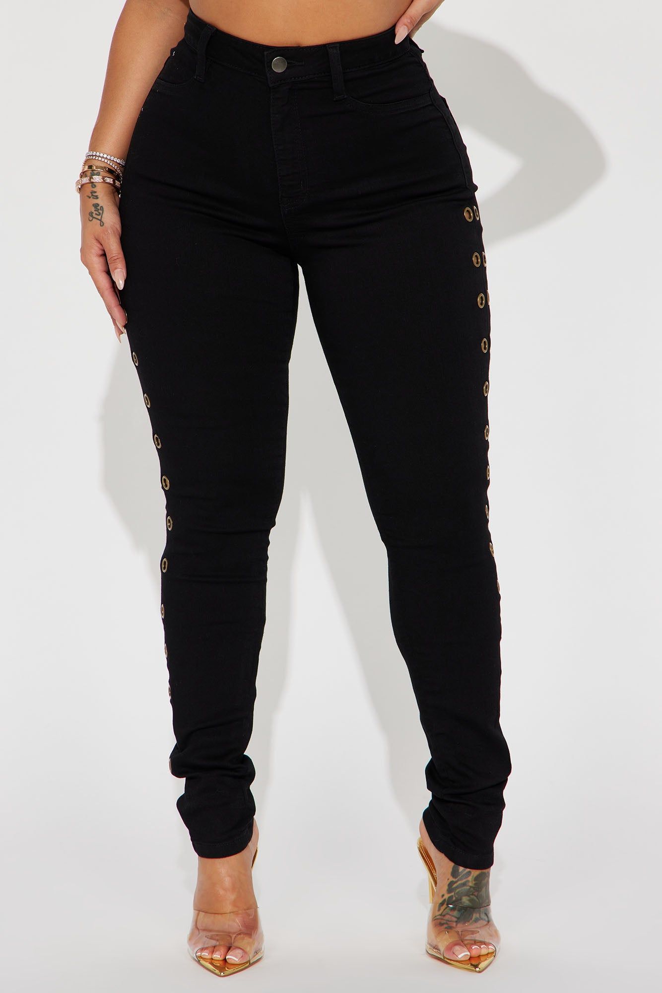 Five Star Stretch Skinny Jeans - Black sold by Fashion Nova product image thumbnail 3