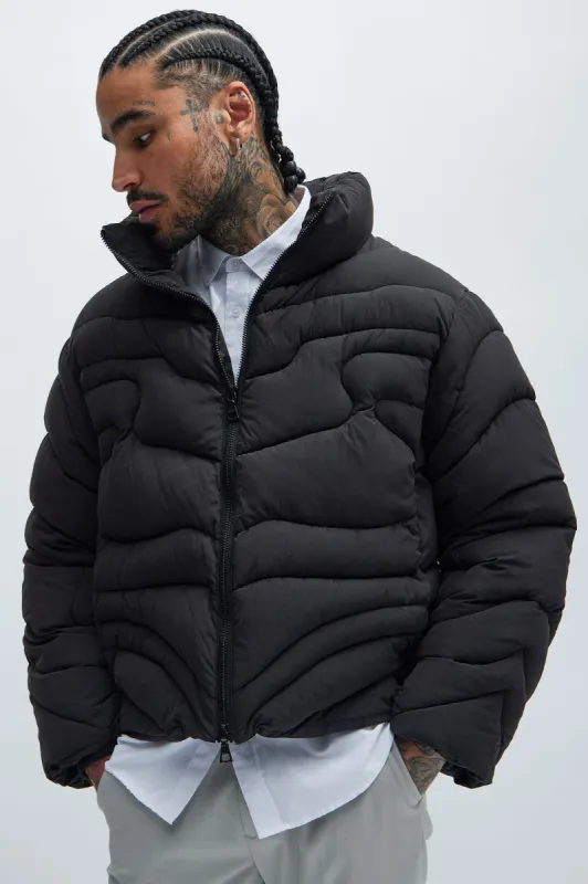 Willow Quilted Jacket - Black sold by Fashion Nova