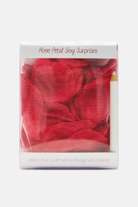 Sexy Surprise Rose Petal Love Notes - Red made by Fashion Nova