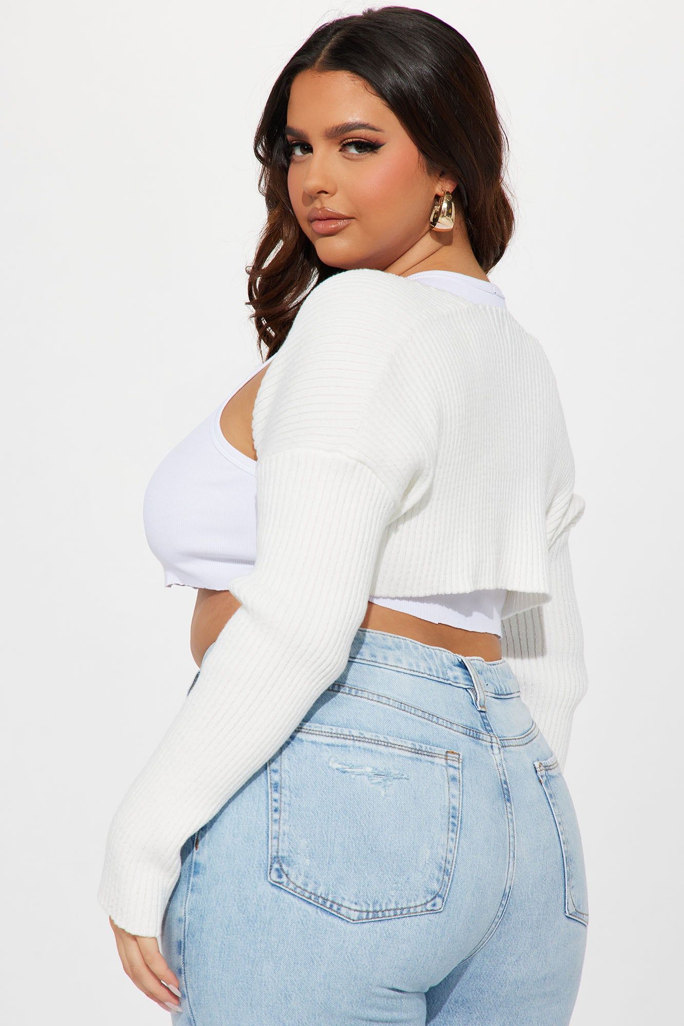 Robyn Bolero Sweater - Ivory sold by Fashion Nova product image thumbnail 3