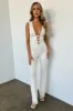 Patti Lace Jumpsuit - White sold by Fashion Nova