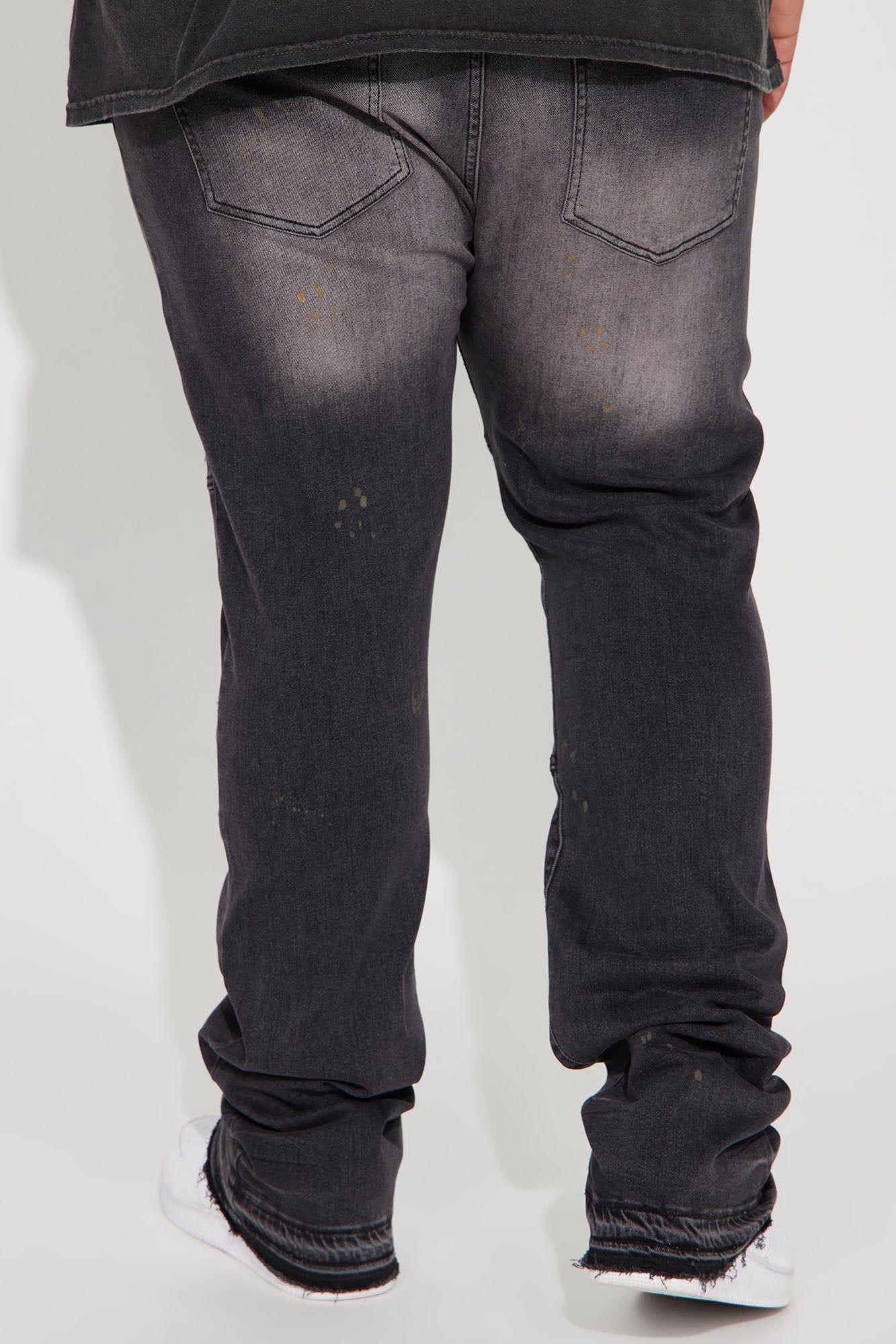 Breaking Habits Stacked Skinny Flare Jeans - Black Wash sold by Fashion Nova product image thumbnail 7