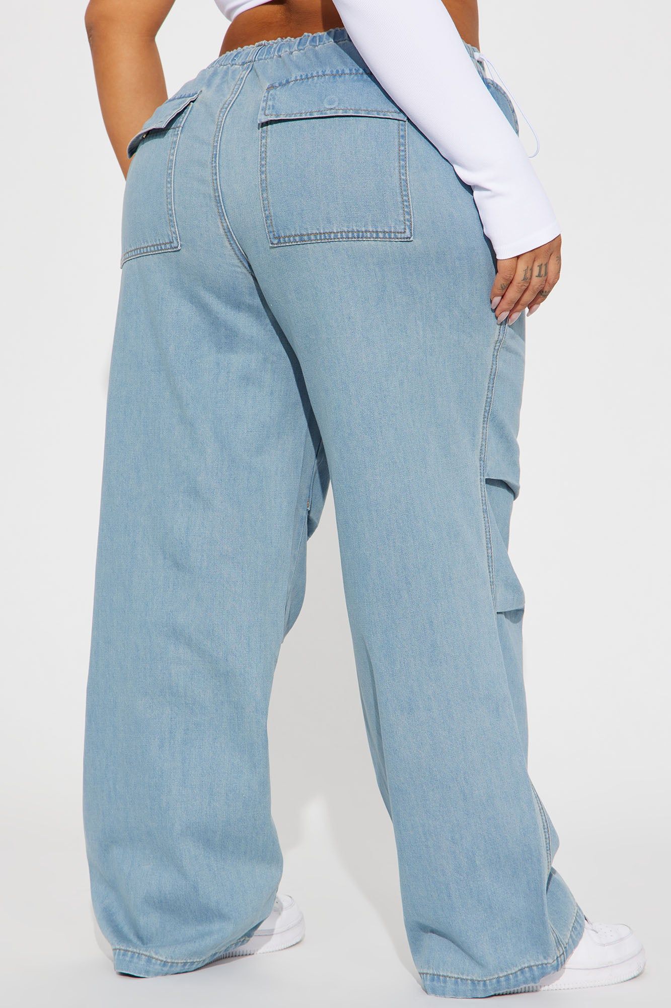 Can't Help Myself Non Stretch Soft Jeans - Light Wash sold by Fashion Nova product image thumbnail 9