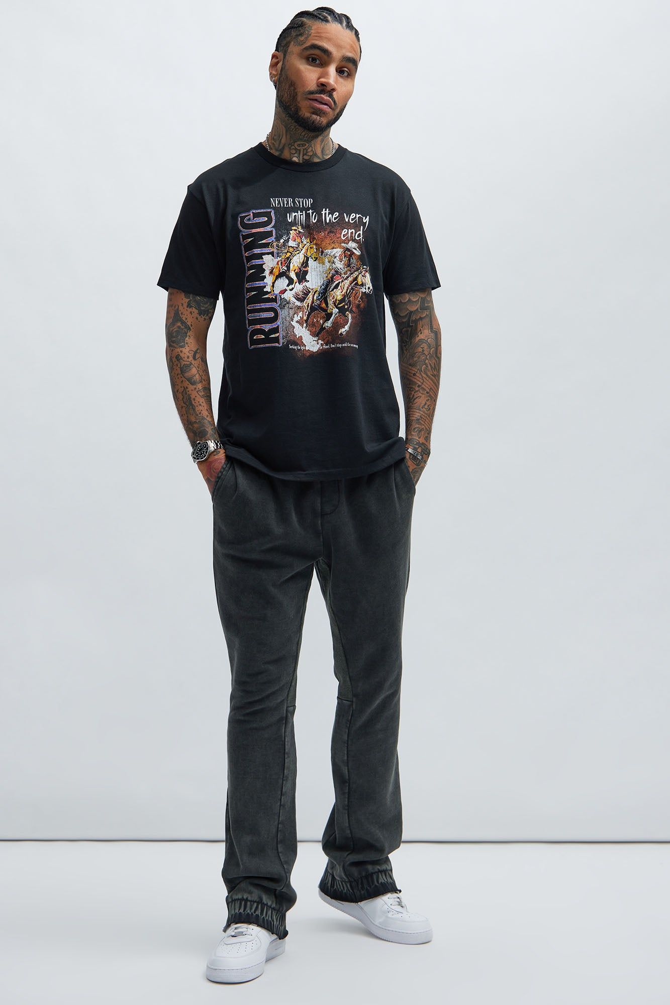 Never Stop Running Short Sleeve Tee - Black sold by Fashion Nova product image thumbnail 2