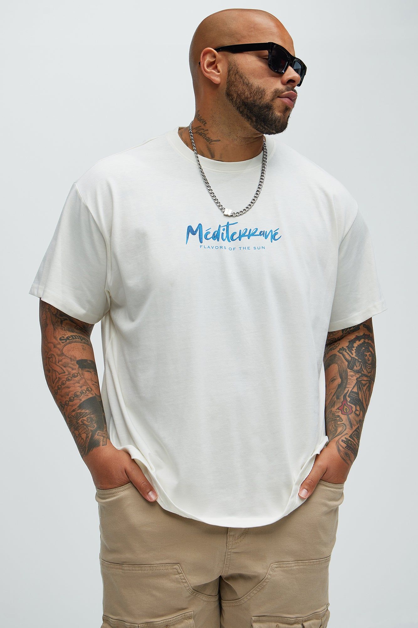Mediterrane Short Sleeve Tee - Cream sold by Fashion Nova product image thumbnail 5