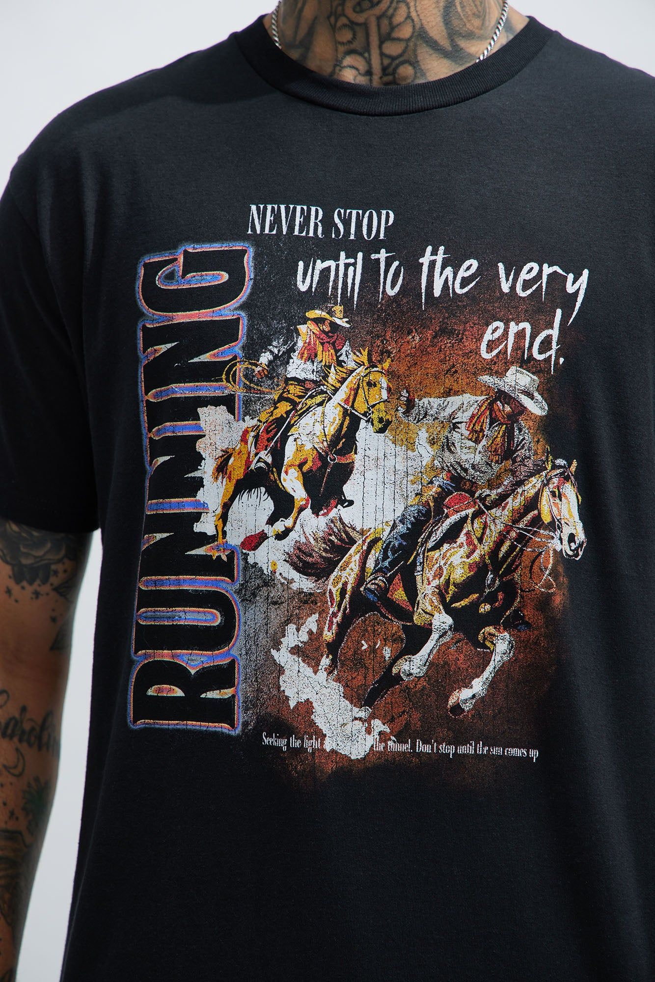 Never Stop Running Short Sleeve Tee - Black sold by Fashion Nova product image thumbnail 3