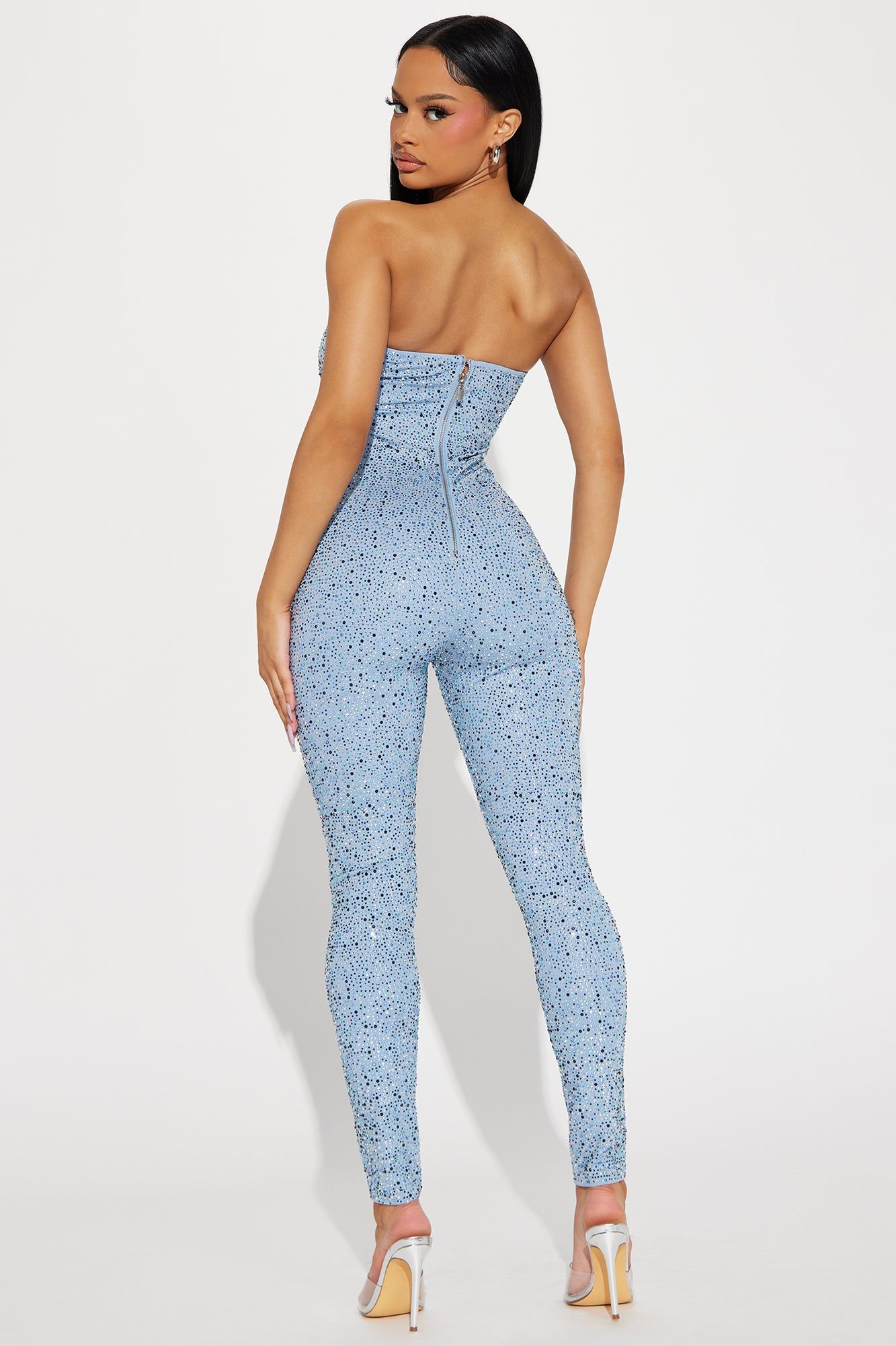 Attracted To You Embellished Jumpsuit - Light Blue sold by Fashion Nova product image thumbnail 3