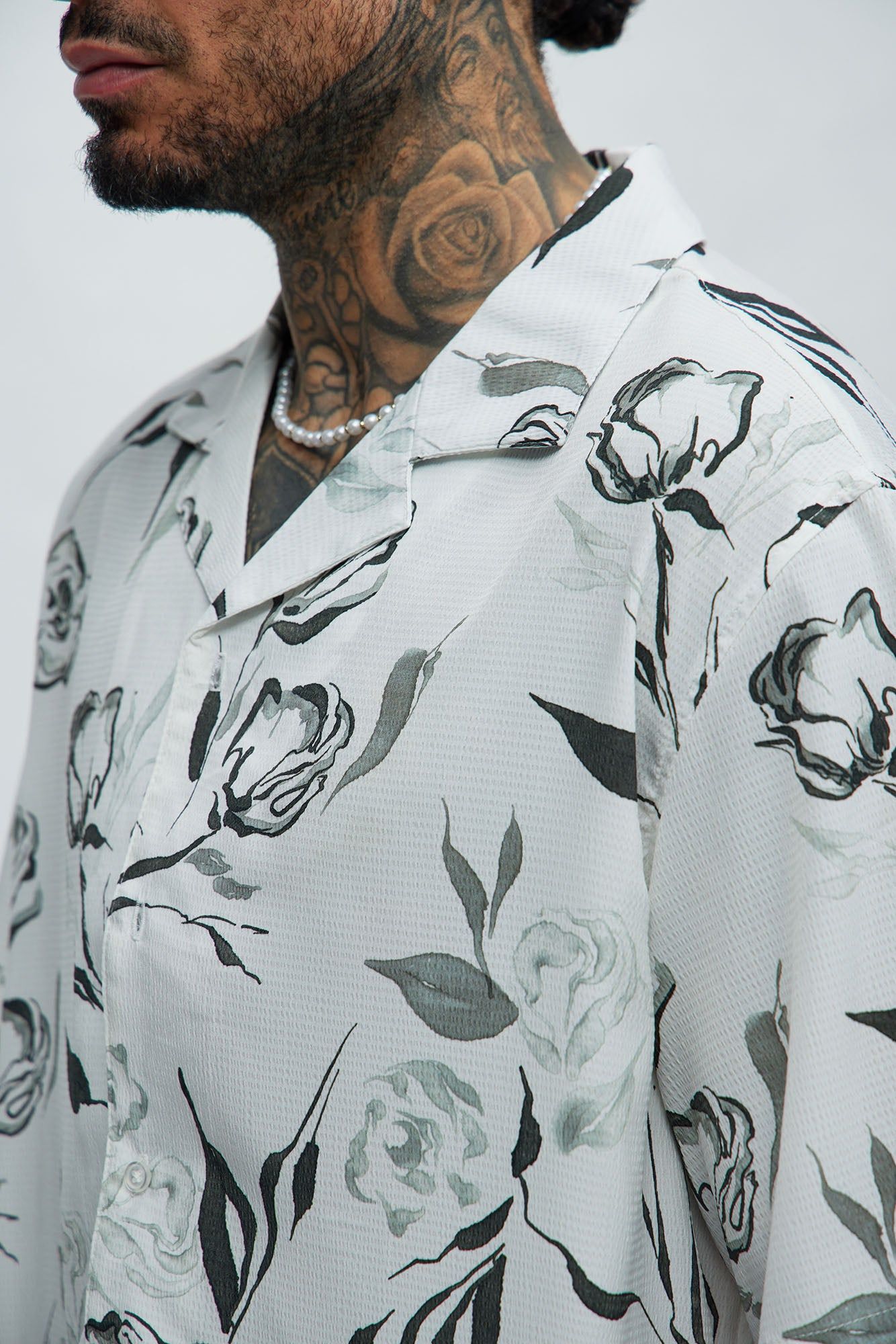 Eden Floral Shirt - White/combo sold by Fashion Nova product image thumbnail 3