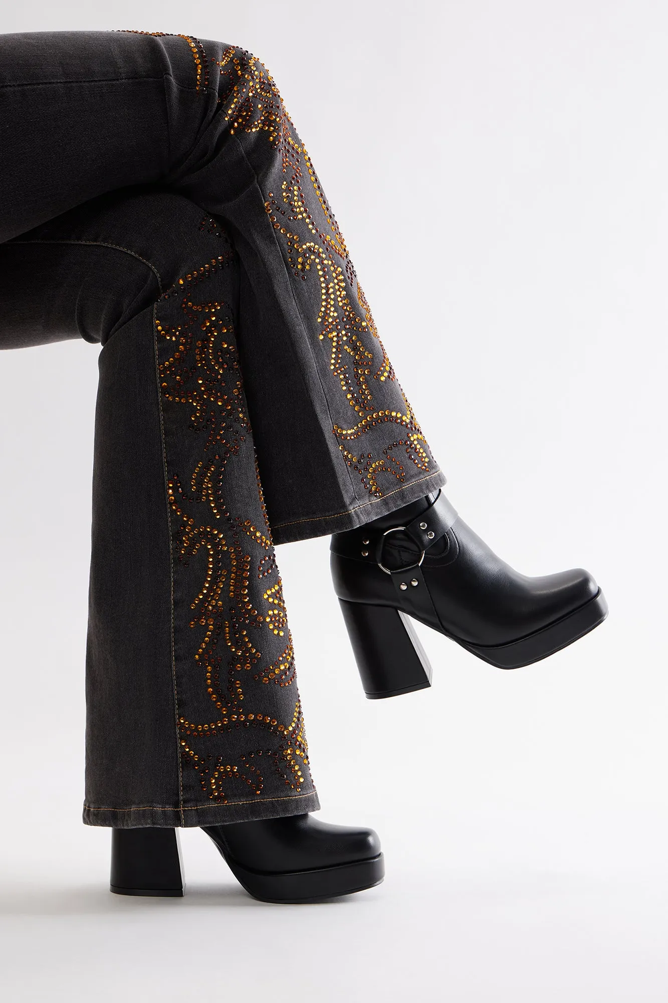 Show Me The Way Platform Booties - Black sold by Fashion Nova product image thumbnail 3