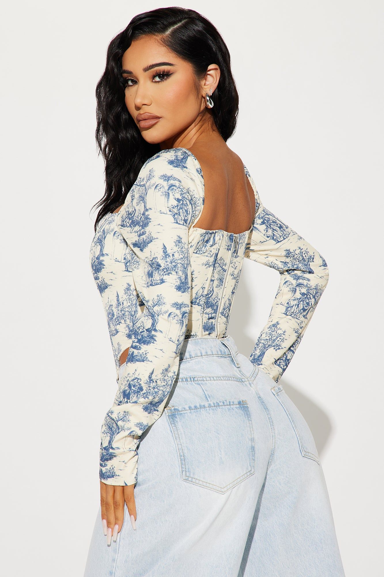 Simple Life Corset Top - Blue/combo sold by Fashion Nova product image thumbnail 3