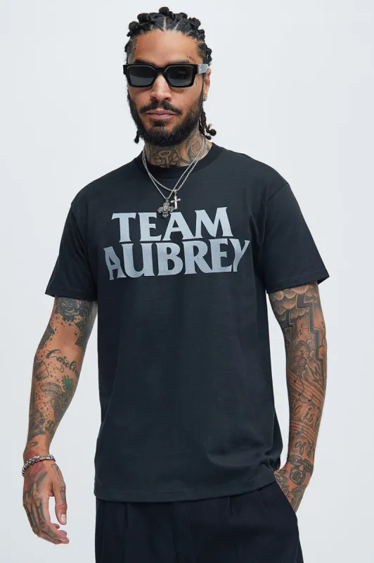 Team Aubrey Short Sleeve Tee - Black sold by Fashion Nova