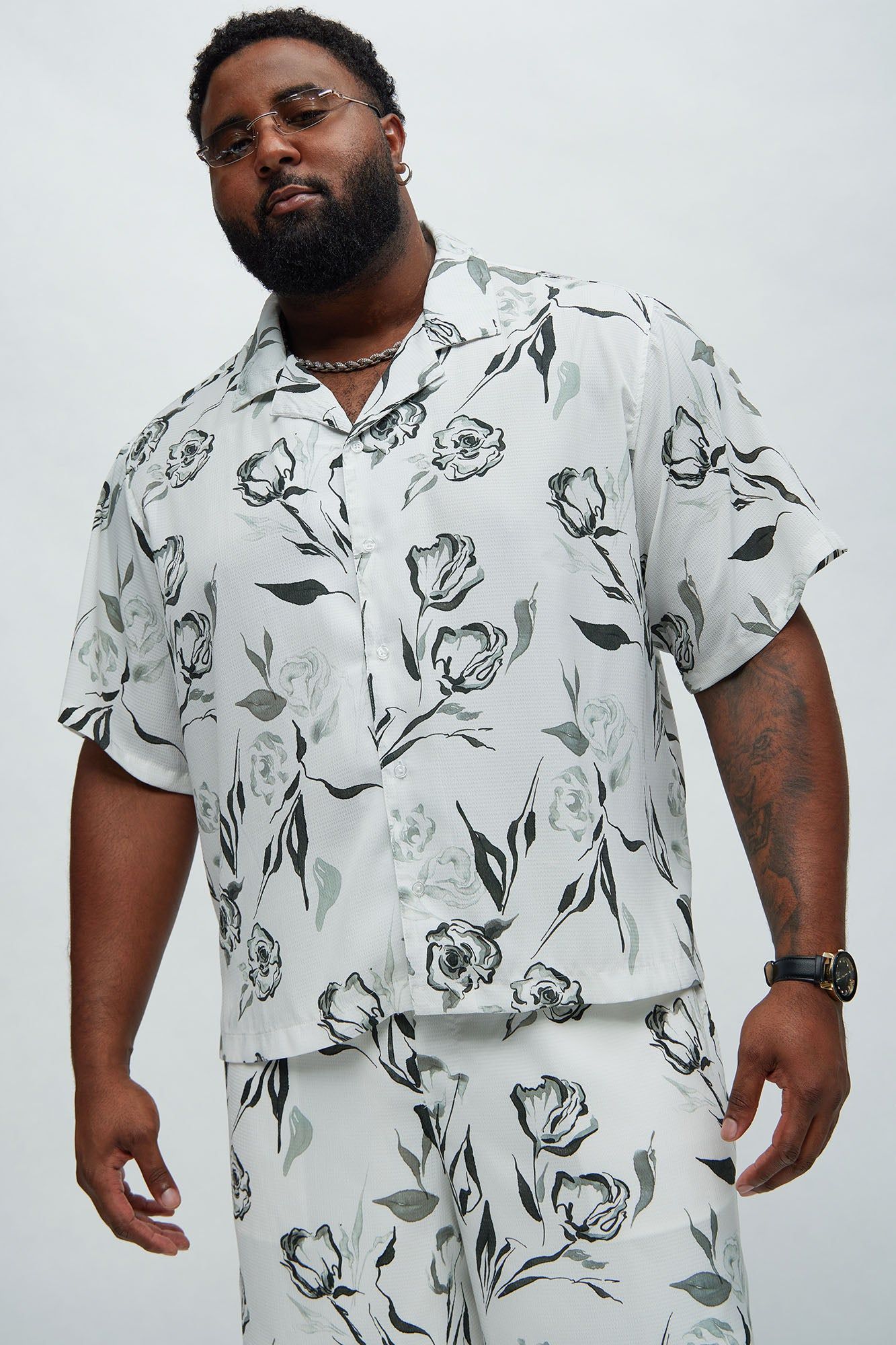 Eden Floral Shirt - White/combo sold by Fashion Nova product image thumbnail 5