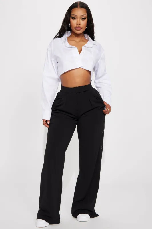 【KOOLOSET】Cooling Linen Two-Tuck Balloon Pants Amomento Two Tuck Balloon Pants in Black | Parallel